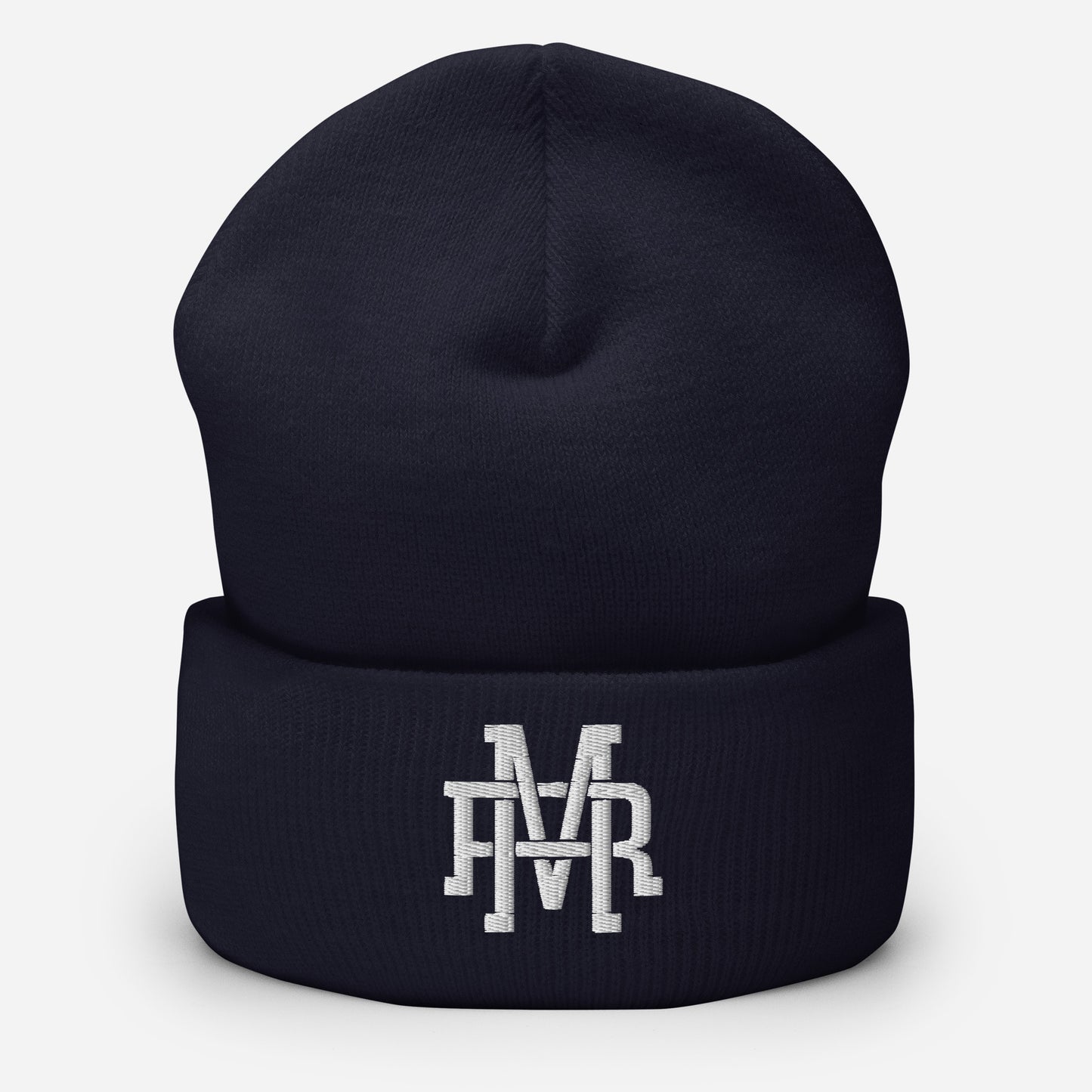 MR Monogram Cuffed Beanie