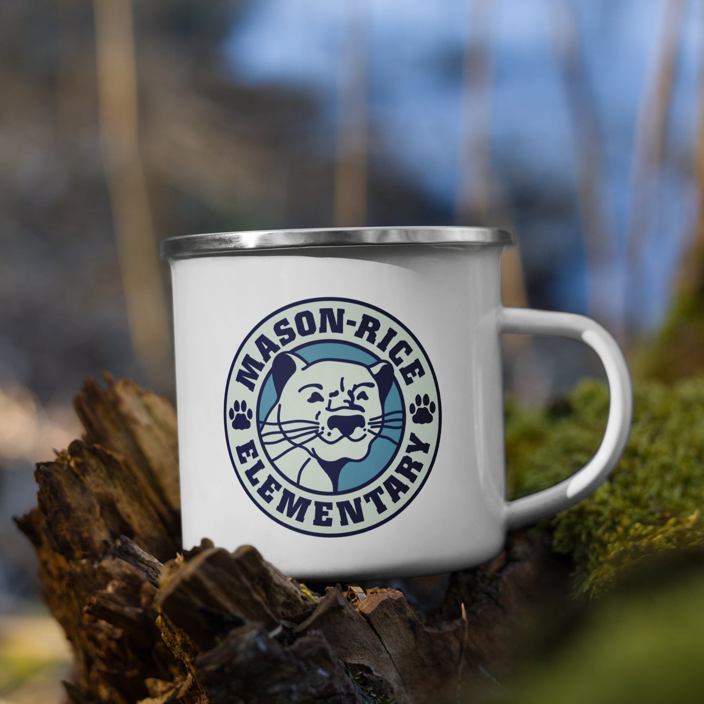 Mountain Lion Enamel Mug